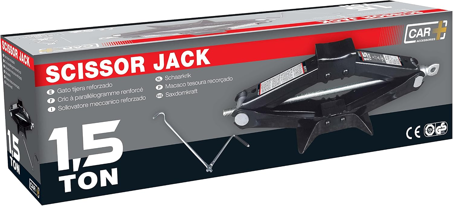 SUMEX Car Scissor Jack 1.5 t, Red - Image 3