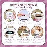 Gadgy Cotton Candy Machine – Pink Home Candy Floss Maker for Parties view 4