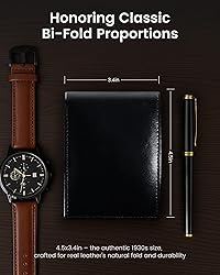 Genuine Leather Wallet for Men - Top Grain & RFID