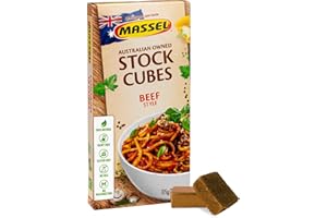 Massel Ultracube Beef Style Bouillon Cubes | 1 x 105g Pack | Gluten Free, MSG Free, Dairy Free, Non-GMO, 0g Trans Fat, Vegan | Soup Base Seasoning for Ramen, Soup & Stew