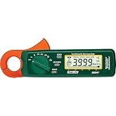 Extech 380947 400A True RMS AC/DC Mini Clamp Meter | 1mA resolution, frequency to 10kHz, bargraph, auto zero, min/max, data hold, battery, case