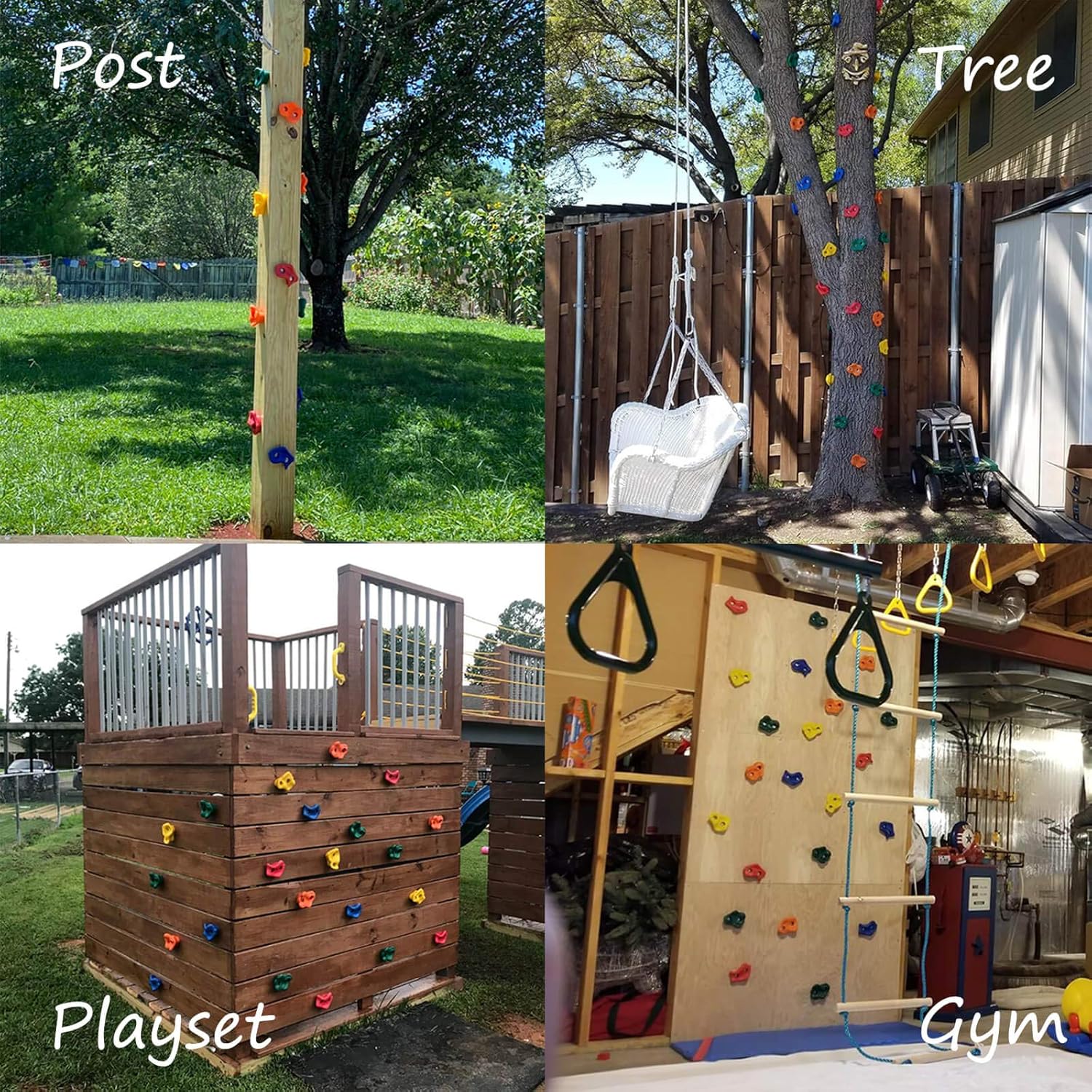 Orgrimmar 25PCS Rock Climbing Holds for Kids and Adults Rock Climbing Wall Grips for Indoor and Outdoor Play Set - Includes Screws and Mounting Hardware: Toys & Games