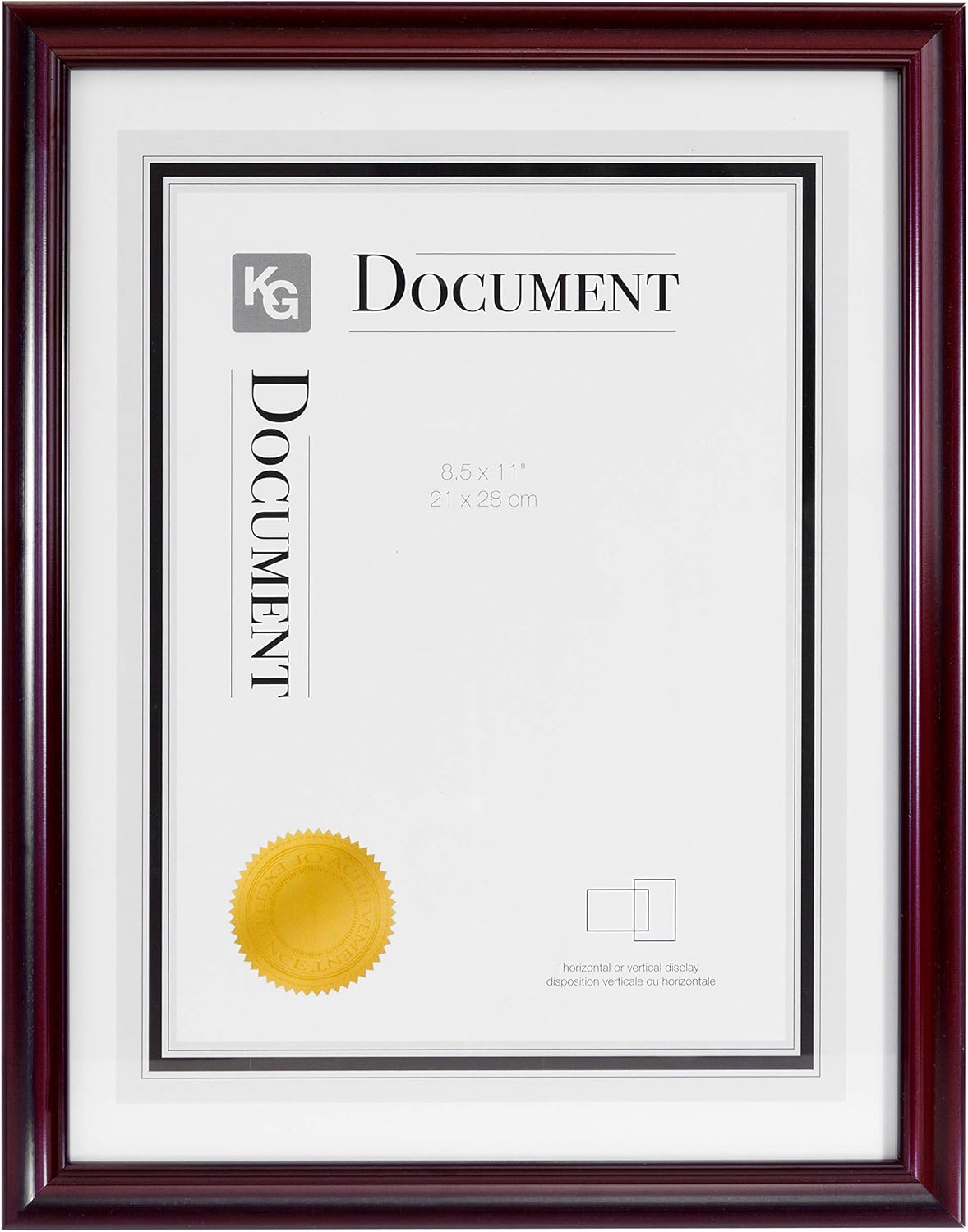 kieragrace Traditional Document-Frames, 8.5 x 11, Brown