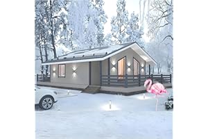 DZZYG Prefab Tiny Homes Foldable Small Houses for Sale 20FT &40 FT Modern Prefabricated Home to Live in for Adults 3 Bedroom 1 Kitchen 1 Bathroom Compact and Durable Design
