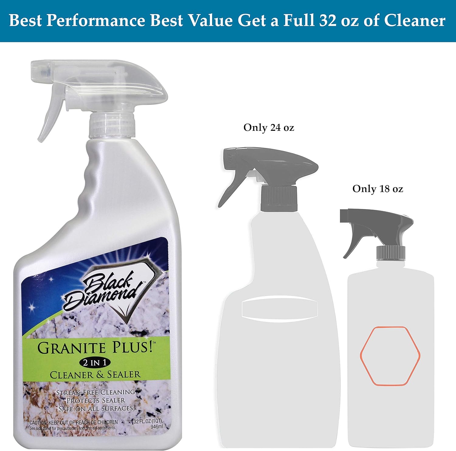 Amazon Com Black Diamond Stoneworks Granite Plus 2 In 1 Cleaner