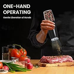 BELRIGO Rechargeable Salt And Pepper Grinder Set