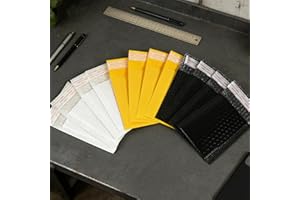 12 PCS Bubble Mailers 4.25x7 inch Padded Envelopes Small Business Mailing Packages with 3 colors for Packaging and Shipping