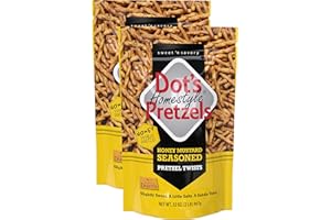 Dot's Homestyle Pretzels 32 Ounce Party Size Honey Mustard Seasoned Pretzel Twists (2 Pack)