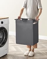 VASAGLE Laundry Basket Hamper with Removable Liner and Shelf 65 L view 8