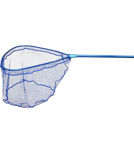 Ed Cumings Red White & Blue Rubber Landing Net, Large : Sports & Outdoors