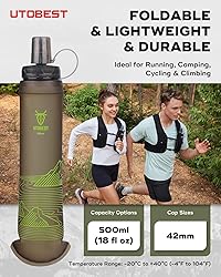 UTOBEST 500ml Soft Flask, 2 Pack Flexible TPU