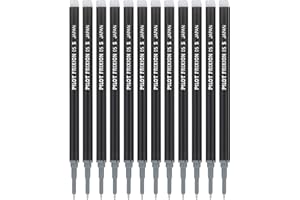 PILOT Pen FriXion Gel Ink Refills for Erasable Pens, Extra-Fine Point, 0.5mm, Black Ink, 12-Pack