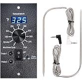 Digital Thermostat Kit for Traeger Control Panel Kit Parts Replacement, Upgrade Digital Thermometer Pro Controller Temperature Control Board for Traeger Pellet Grills, with Dual Meat Probes