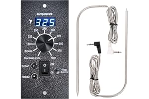 OUTGIK Digital Thermostat Kit for Traeger Control Panel Kit Parts Replacement, Upgrade Digital Thermometer Pro Controller Temperature Control Board for Traeger Pellet Grills, with Dual Meat Probes