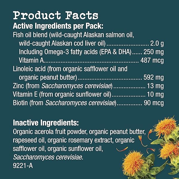 EVERROOT DOG SKIN CARE DOG SUPPLEMENT BY PURINA, SKIN & COAT LIQUID PACK WITH SAFFLOWER OIL – 14 CT. BOX