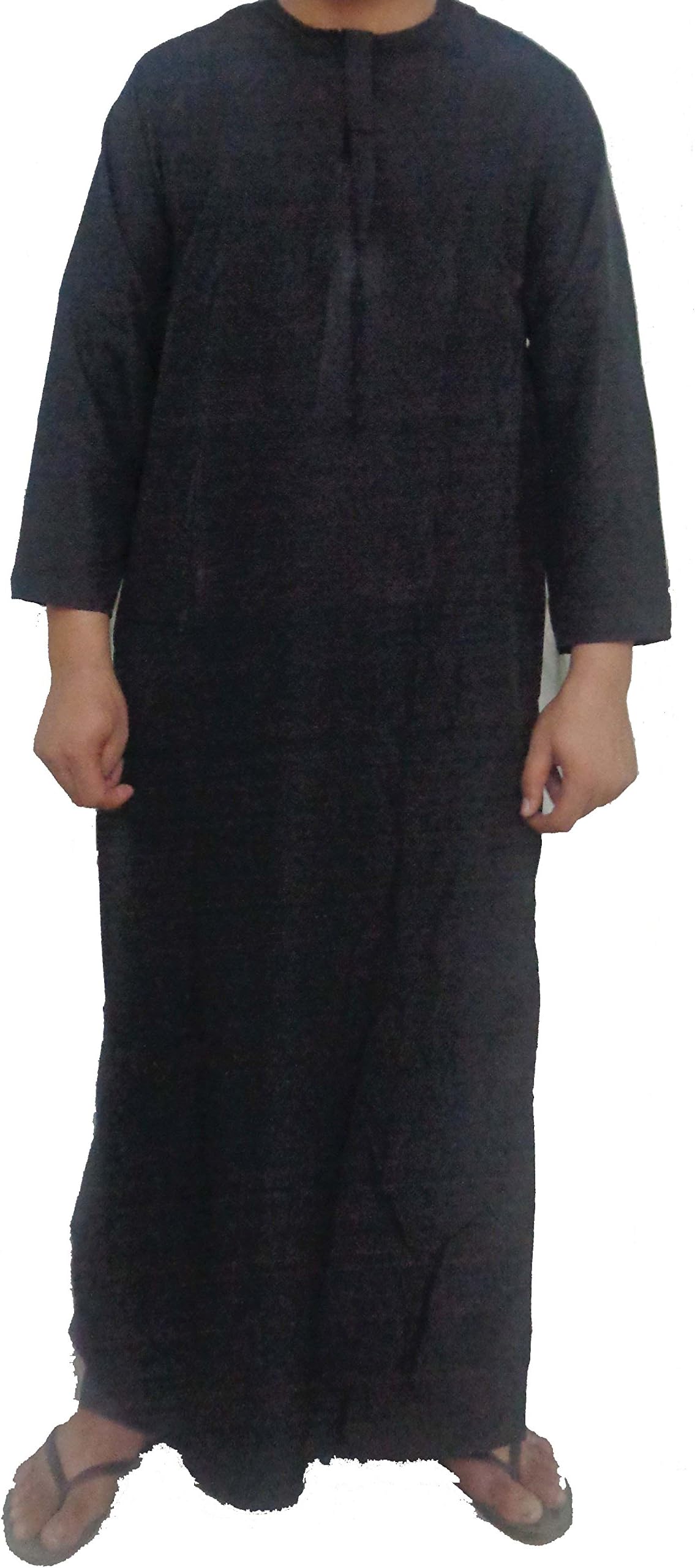 Men Saudi Style Thobe Thoub Abaya Robe Daffah Dishdasha Islamic Arabian Kaftan