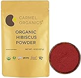 CARMEL ORGANICS Hibiscus Petals Powder 8 Ounce or