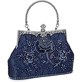 UBORSE 1920s Vintage Clutch Purse Beaded Evening Bag for Women Formal Bridal Sequin Handbag Clutch for Wedding/Prom/Cocktail | 1920s, Vintage, Beaded, Formal, Bridal, Sequin