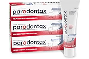 Parodontax Teeth Whitening Toothpaste To Help Bleeding Gums, Gum Toothpaste For Gum Health, 3.4 Oz x 3