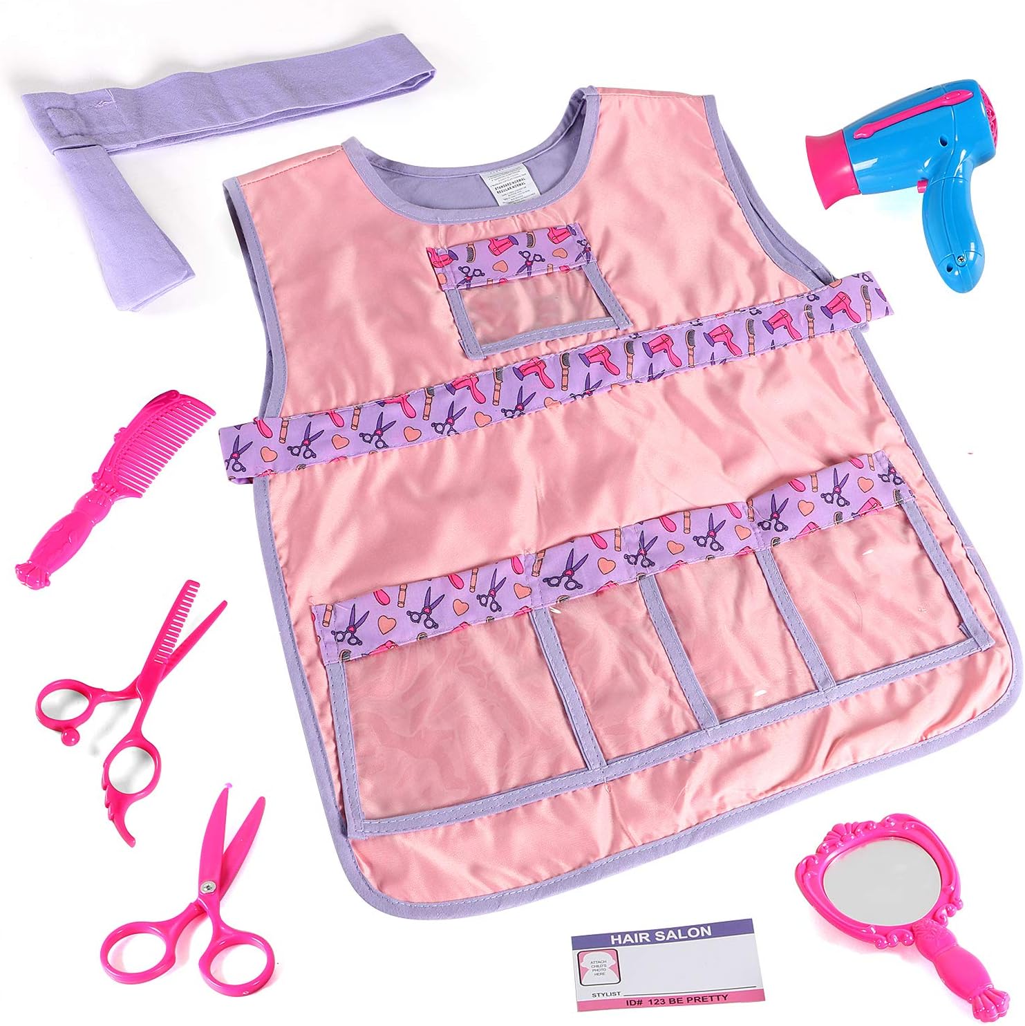 Tacobear Hairdresser Costume Kids Role Play Costume Hair Stylist