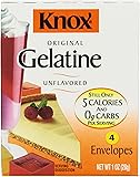 Knox Original Gelatin, Unflavored, 1 oz, 4 count - (Pack of 12)