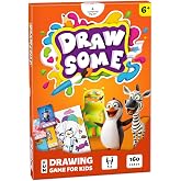 Drawsome Drawing Game for Kids &amp; Family, 160 Creative Art Prompt Cards | Mix characters, actions, styles &amp; places to create fun chaotic drawings, builds creativity &amp; imagination, preschool learning