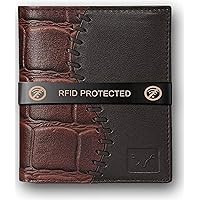 AL FASCINO Stylish RFID Protected Genuine Leather Wallet for Men