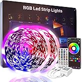 200 FT Led Lights for Bedroom, Music Synchronized Smart Led Strip Lights, Ultra Long with Remote Application Control Bluetooth LED Lights, Color Change RGB Light