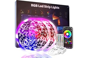 FBY 200 FT Led Lights for Bedroom, Music Synchronized Smart Led Strip Lights, Ultra Long with Remote Application Control Bluetooth LED Lights, Color Change RGB Light