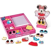 Melissa & Doug Disney Minnie Mouse Magnetic Dress-Up Wooden Doll Pretend Play Set (40 pcs)
