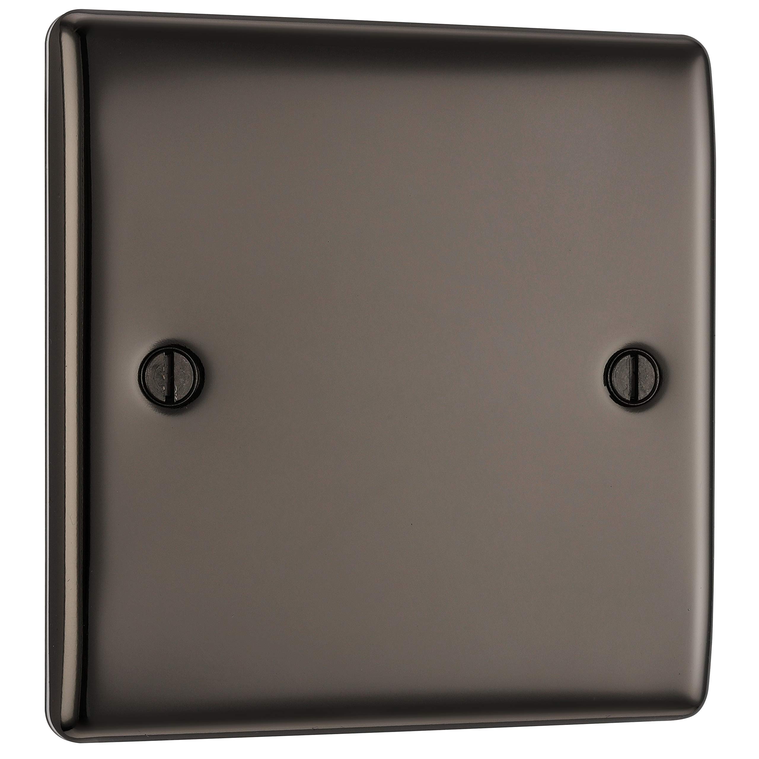 BG Electrical NBN94 The Nexus Metal Range of Single Socket, Black Nickel