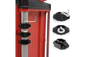 Tributary Brands - Packout Attachment Bundle Includes Hook, Tape Clip & Loop Mount (3-Pack) – Designed for Milwaukee Packout 