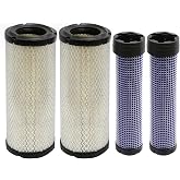 laffoonparts M131802 M131803 Air Filter Kits Inner &amp; Outer Replacement for John Deere 4610 2520 2305 2025R 2032R 3005 4005 4200 4210 4300 2Pcs