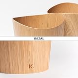 Kazai Real Wood Waste Paper Bin Börje 9L Oak Office Kids Bedroom view 4
