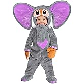 Zootopia Infant Finnick Elephant Costume | Baby Animal Jumpsuit with Headpiece, Mitts and Booties for Halloween