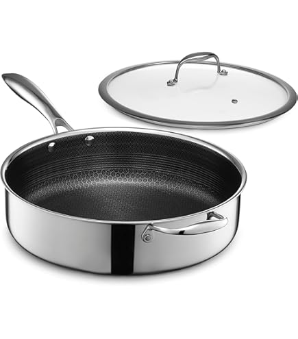 k*o様 HEXCLAD 10\" Hybrid Pan (26cm) Amazon.com: HexClad Hybrid Nonstick 10-Inch Frying Pan with