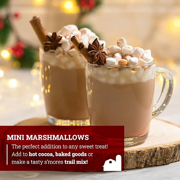 HOOSIER HILL FARM MINI DEHYDRATED MARSHMALLOWS, 1LB (PACK OF 1)