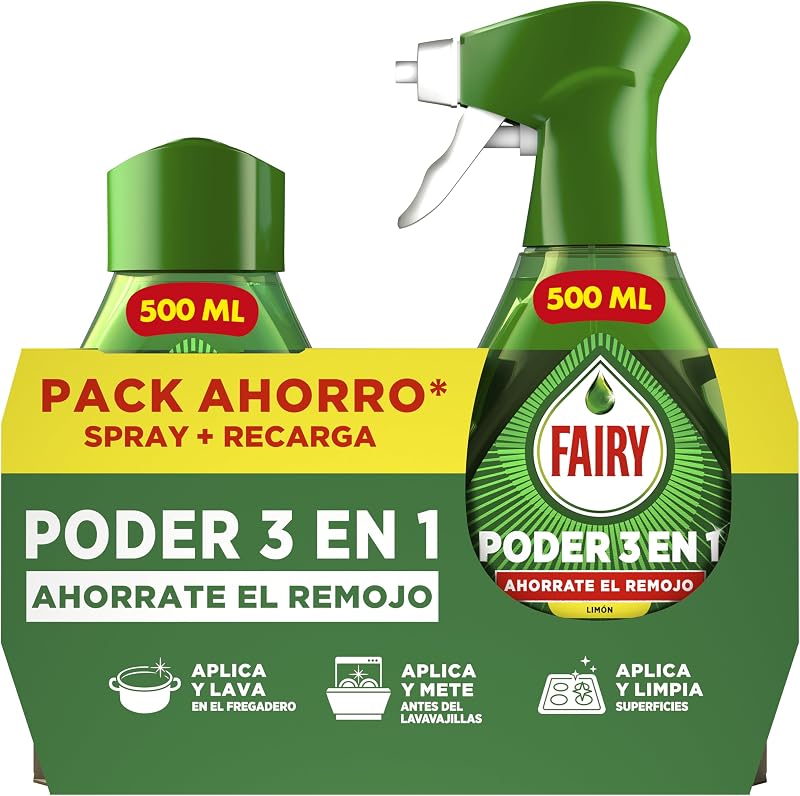 Alimentação Sem Imersão em Spray de Limão, Louça e Cozinha, Antigordura, 1000ml