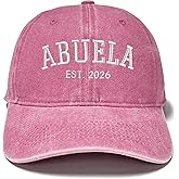 GDIQ Embroidery Established in 2026 Baseball Hat for Grandpa Grandma Daddy Abuela Abuelo Hubby Wifey Uncle and Auntie