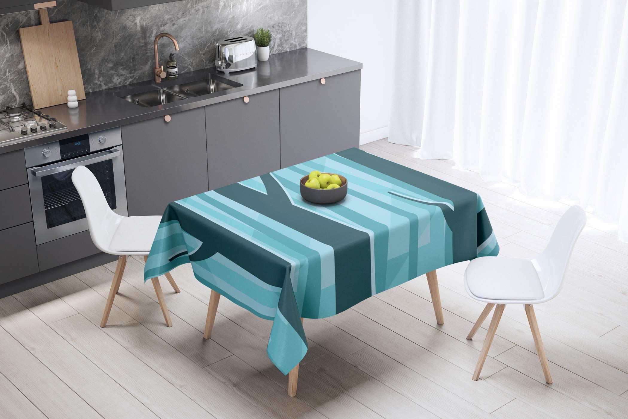 Bonamaison Kitchen Decoration, Tablecloth, 140cm x 140cm - Designed and Manufactured in Turkey