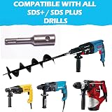 BLUMKRAFT SDS PLUS Auger Adapter for Post Holes & Fencing Drills 20mm Mount view 3