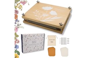 RIGHTLY WYLD Flower Press Kit | Durable Hardwood 8x10in - Flower Preserving Kit Up to 8 layers - Floral Preservation kits for adults and kids | Innovative and Giftable Floral Pressing kit for Craft Enthusiasts