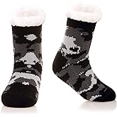 DoSmart Kids Boys Girls Fuzzy Slipper Socks Soft Warm Thick Fleece Christmas Stockings Child Toddler Winter Home Socks