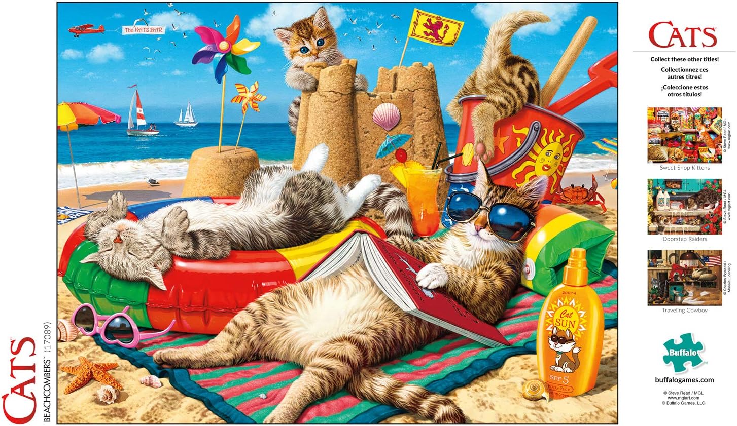 Buffalo Games - Beachcombers - 750 Piece Jigsaw Puzzle Multicolor, 24"L X 18"W: Toys & Games