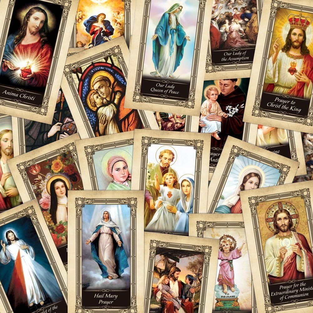 75 Catholic Holy Card Assortment - Classic Series