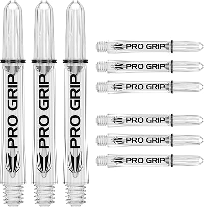 Target Darts Pro Grip Shafts 9-Pack Short 34mm 2BA with Rings