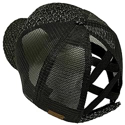 C.C Ponytail Criss Cross Messy Buns Ponycaps