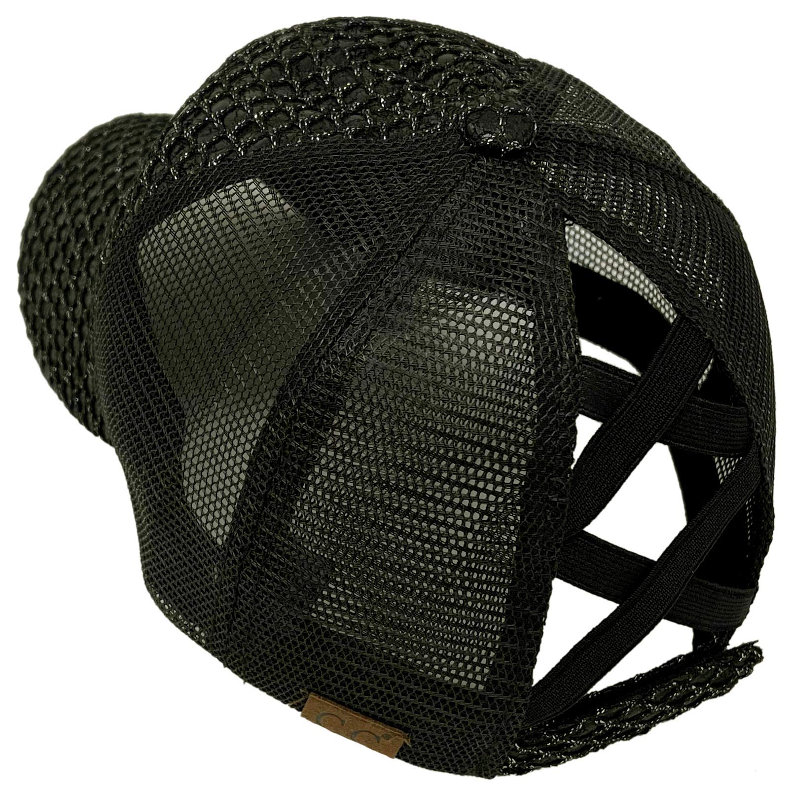 C.C Ponytail Criss Cross Messy Buns Ponycaps