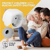 extension lead Pack of 2 Travel Adaptor EU to UK Plug Adapter White view 7