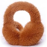 Mottico Winter Ear muffs for Women Men, Fluffy Ear Warmer with Thick Faux Ear Covers, Foldable for Convenience!